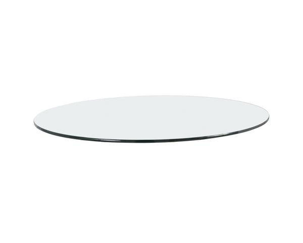 GLASS DINING TABLE TOP - ROUND - CLEAR - 59"