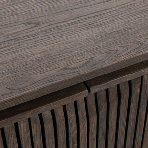 Roya Solid Wood 2Dr Cabinet - Toasted Brown