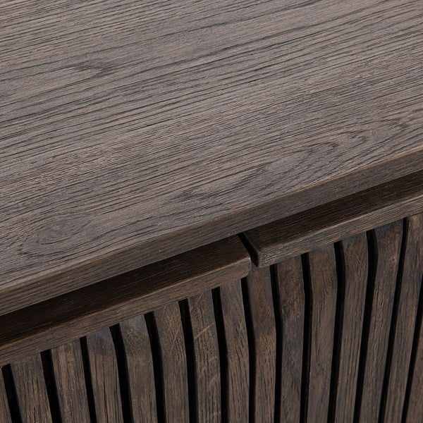 Roya Solid Wood 2Dr Cabinet - Toasted Brown