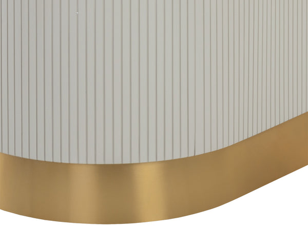 PALOMA DINING TABLE - OVAL - WHITE MARBLE - 84"