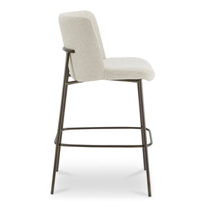 Moe's Early Bar Stool in Beige Performance Fabric