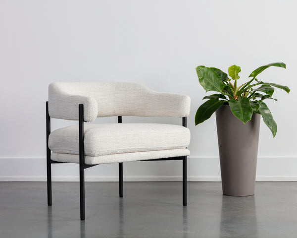 LOLA LOUNGE CHAIR - MERINO PEARL