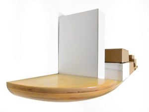 flow i shelf in natural ash wood