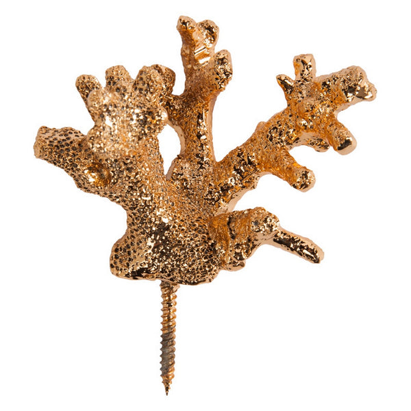 Coral Wall Play, Electroplated Gold