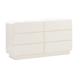 Sagura Cream 6-Drawer Dresser