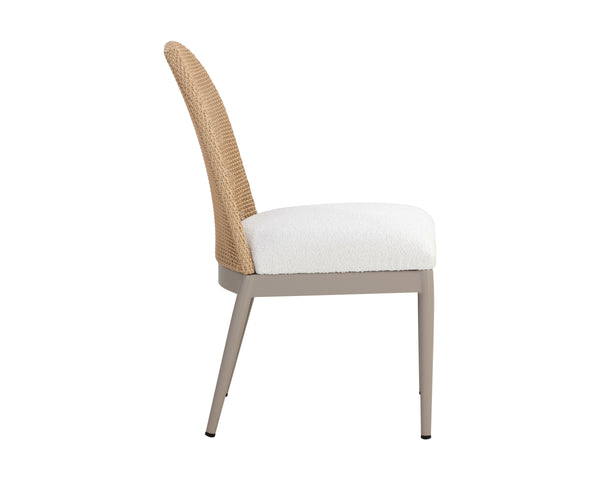 CALANDRI DINING CHAIR - GREIGE - LOUIS CREAM