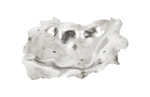 Rose Wood Burled Bowl, Silver