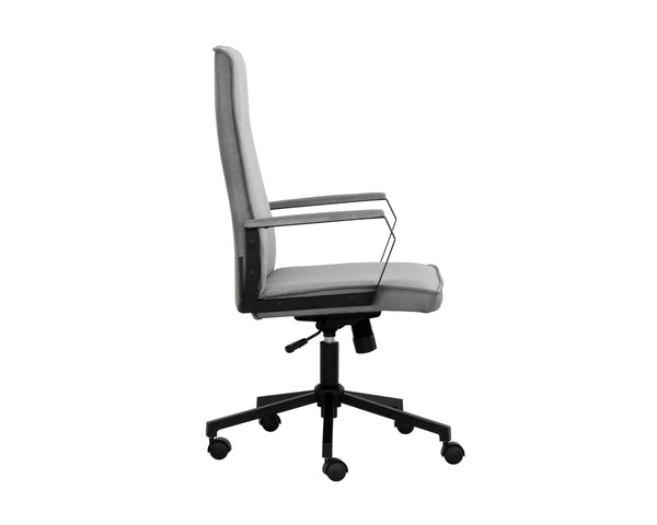 SWANSON OFFICE CHAIR - POLO CLUB STONE / BRAVO METAL