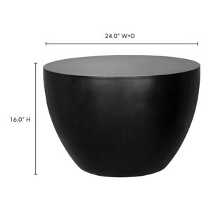Insitu Black Concrete Side Table by Moe's
