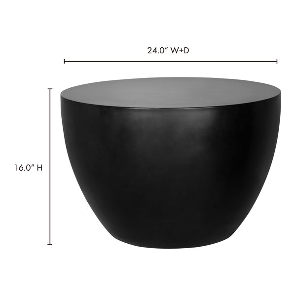 Insitu Black Concrete Side Table by Moe's