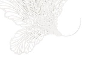 Butterfly Wall Art, White, Large