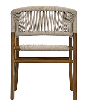 Conrad Chair, Teak with Woven Rope
