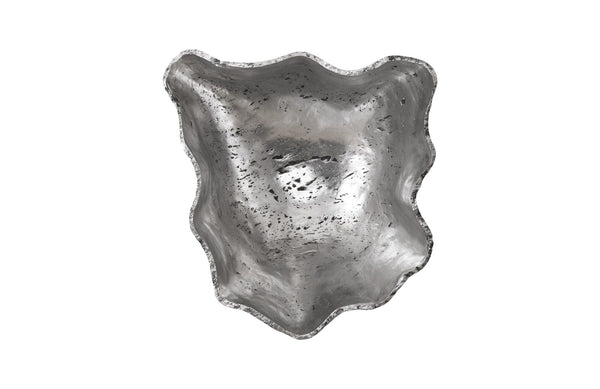 Cast Onyx Wall Bowl, Silver, Large