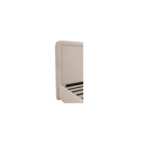 Simon Queen Storage Bed in Flecked Beige