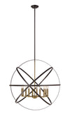 Cavallo 10 Light Pendant  in Hammered Bronze + Olde Brass Finish