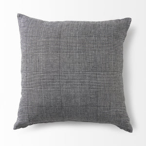 Ramone 20 x 20 Black and White Fabric Decorative Pillow Cover