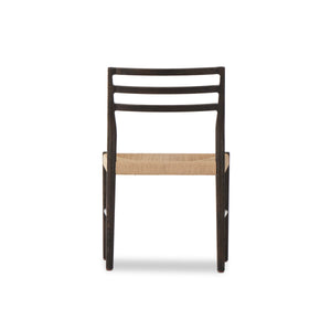 Glenmore Woven Dining Chair In Light Carbon