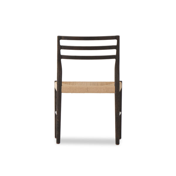 Glenmore Woven Dining Chair In Light Carbon