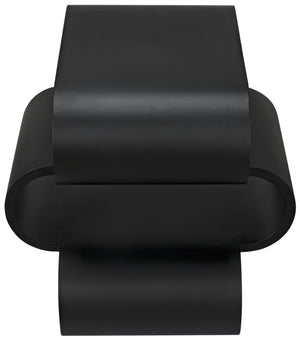 Nada Side Table, Black Steel