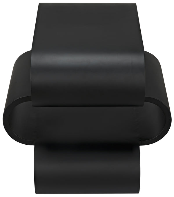 Nada Side Table, Black Steel