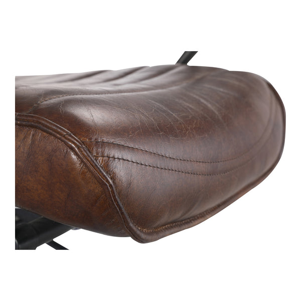 Moe's Executive Office Chair in Dark Brown Leather