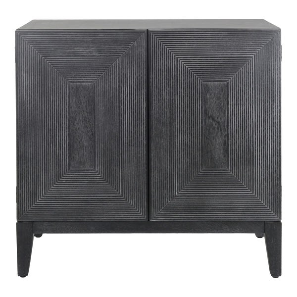 Covey KD Cabinet 2 Doors, Brushstroke Black