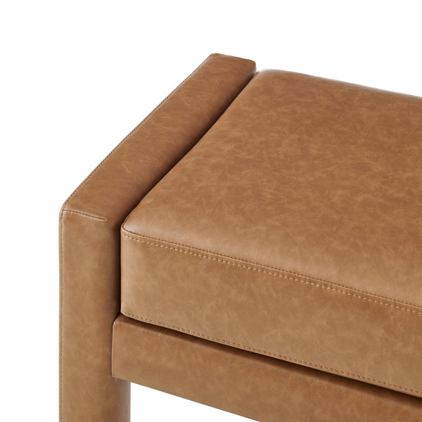 Lucca PU Bench, Vintage Cider