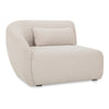 Amelia Left Arm Facing Chair in Warm White