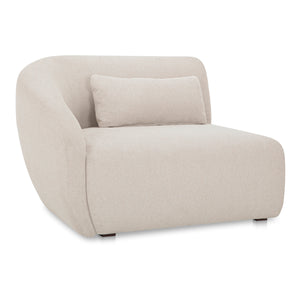 Amelia Left Arm Facing Chair in Warm White