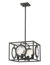 Port 4 Light Pendant in Olde Bronze Finish
