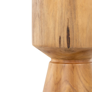 Jovie Outdoor End Table In Natural Teak