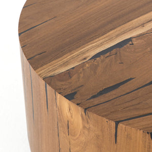 Hudson Round End Table-Natural Yukas