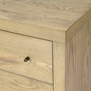 Torrington Charging Nightstand - Sandy Oak Resawn
