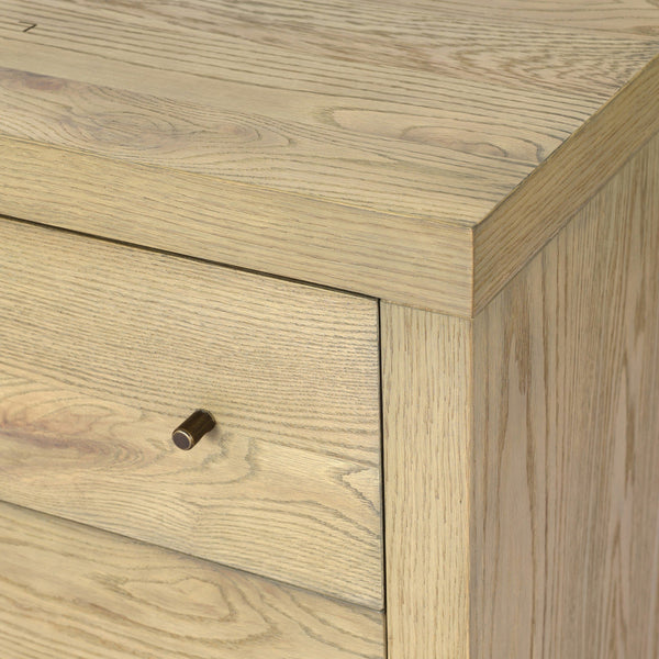 Torrington Charging Nightstand - Sandy Oak Resawn