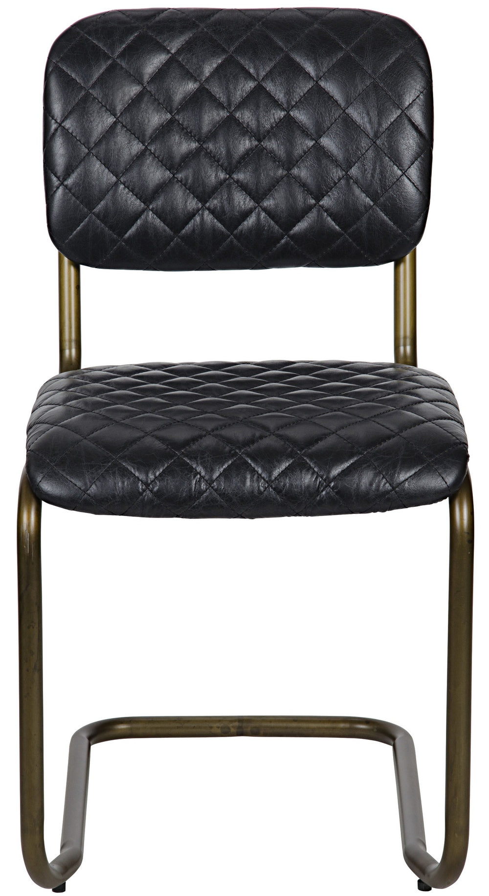 0037 Dining Chair, Steel and Leather