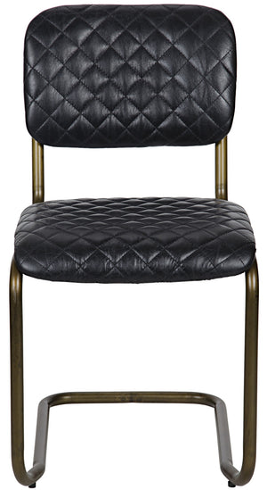 0037 Dining Chair, Steel and Leather