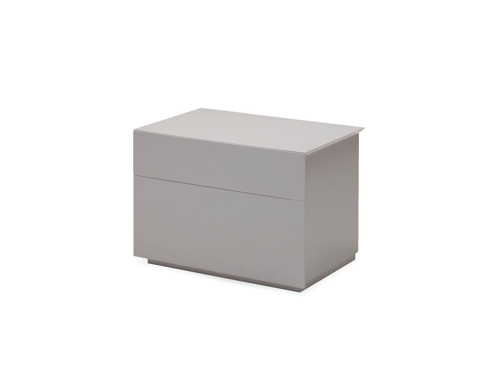 Vex 2 drawers Night table in matte stone