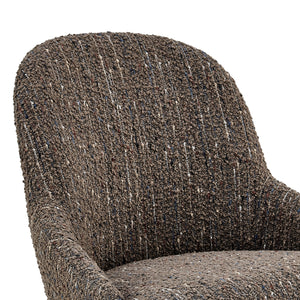 Katrisa KD Boucle Dining Side Chair, Zenith Brown