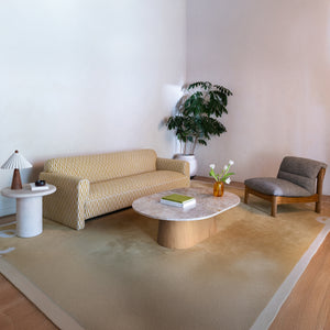 Moe's Carly Coffee Table Panther Stone Oak Base