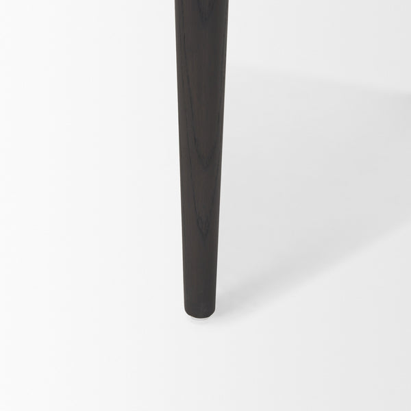 Toni Dark Brown Wood w/ Chestnut Leather Dining Chair
