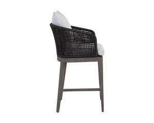 CAPRI COUNTER STOOL - SMOKE GREY - COPACABANA MARBLE