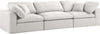 Carmen Cloud Modular Sofa In Cream Linen Fabric