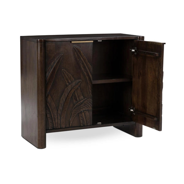 Ledro Solid Mango Wood 2-Door Cabinet
