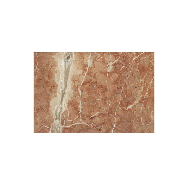 Moe's Sage Cafe Table Red Marble & Oak
