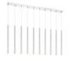 Forest 10 Light Island/Billiard in Chrome Finish