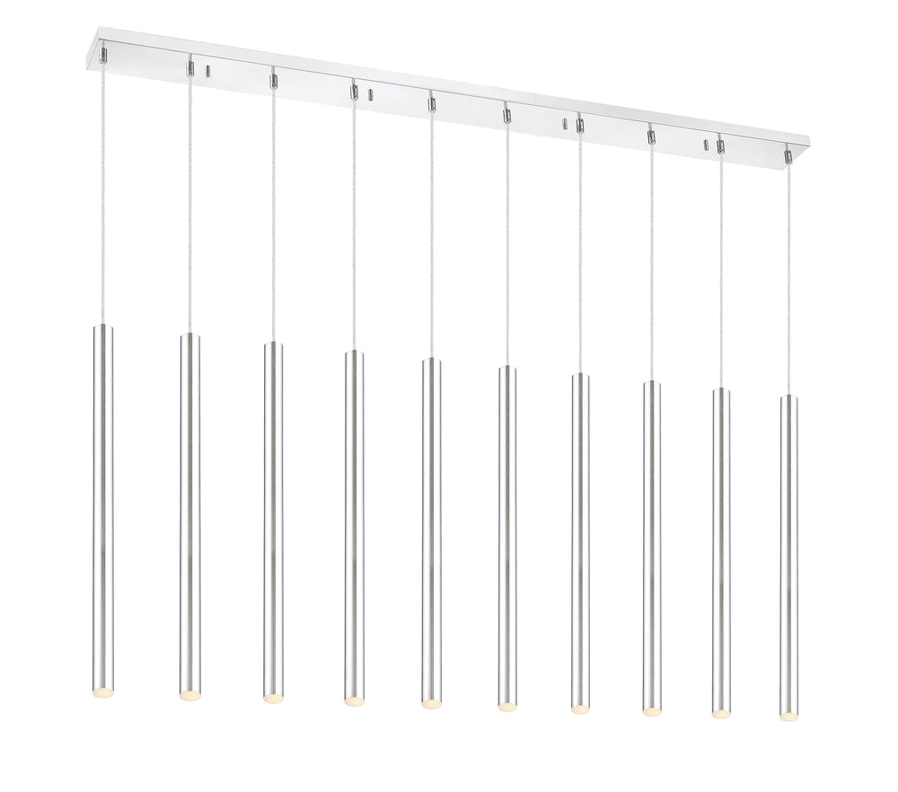Forest 10 Light Island/Billiard in Chrome Finish