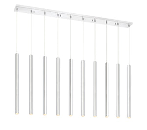 Forest 10 Light Island/Billiard in Chrome Finish