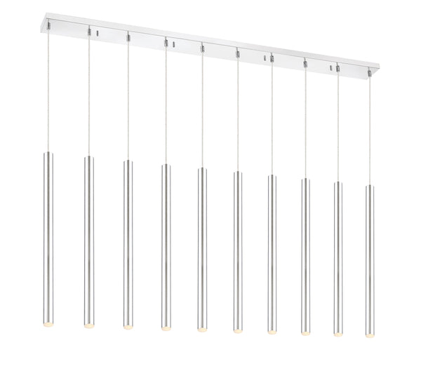 Forest 10 Light Island/Billiard in Chrome Finish