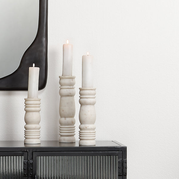  Monument Marble Candlesticks (set of 3) 