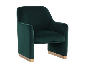 JAIME LOUNGE CHAIR - MEG DARK EMERALD
